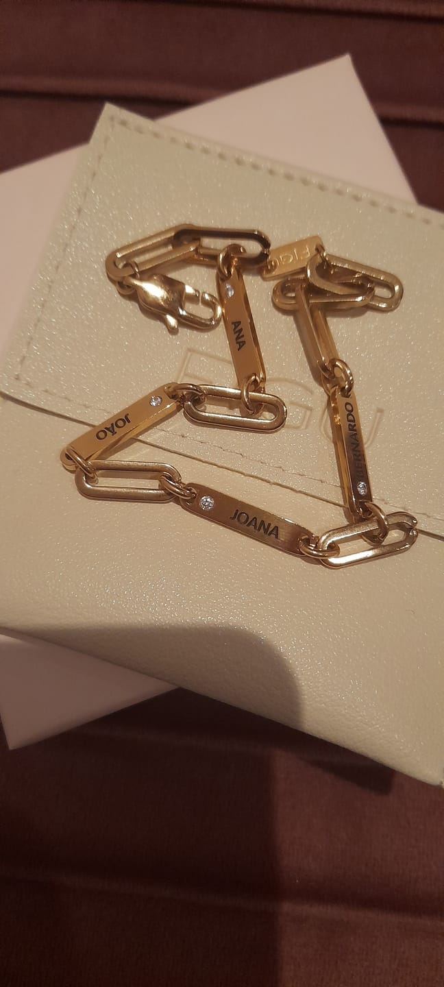 Customer photo review of Matilde Engravable Bracelet