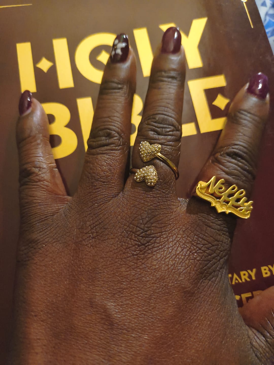 Customer photo review of 3D Name Ring