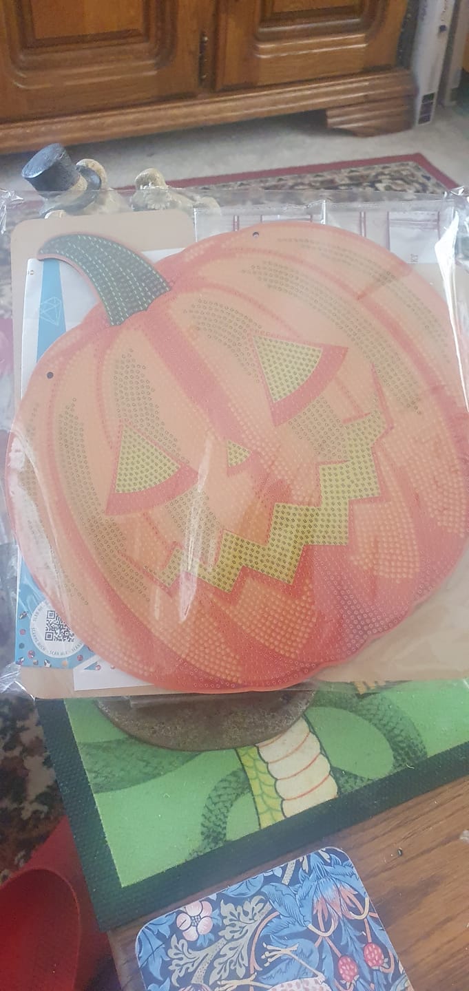 Customer photo review of Happy Halloween Crystal Art Hanging Decoration