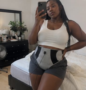 Customer photo review of Period Relief Heat & Massage Wrap