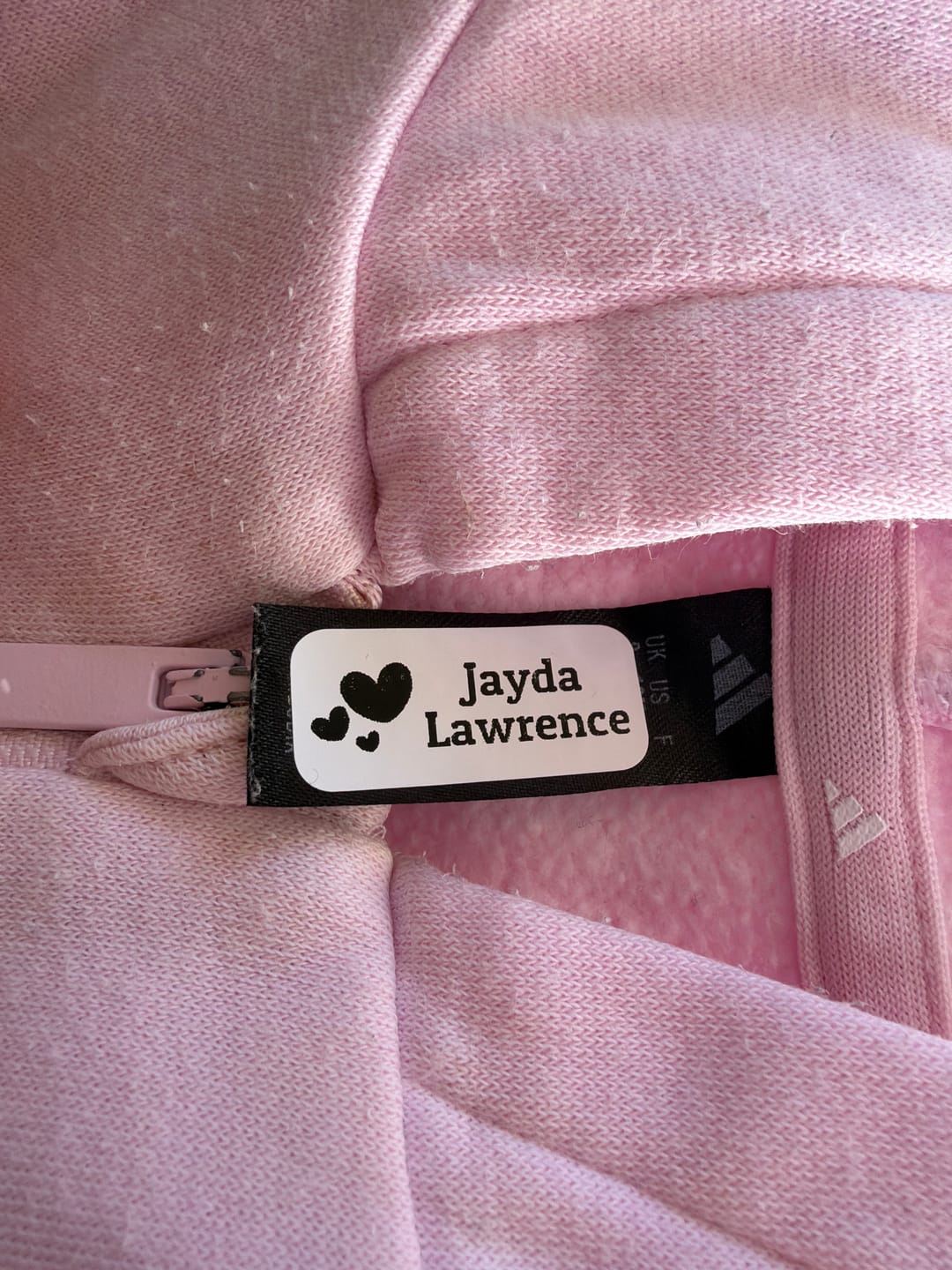 Customer photo review of Stick-In clothing labels