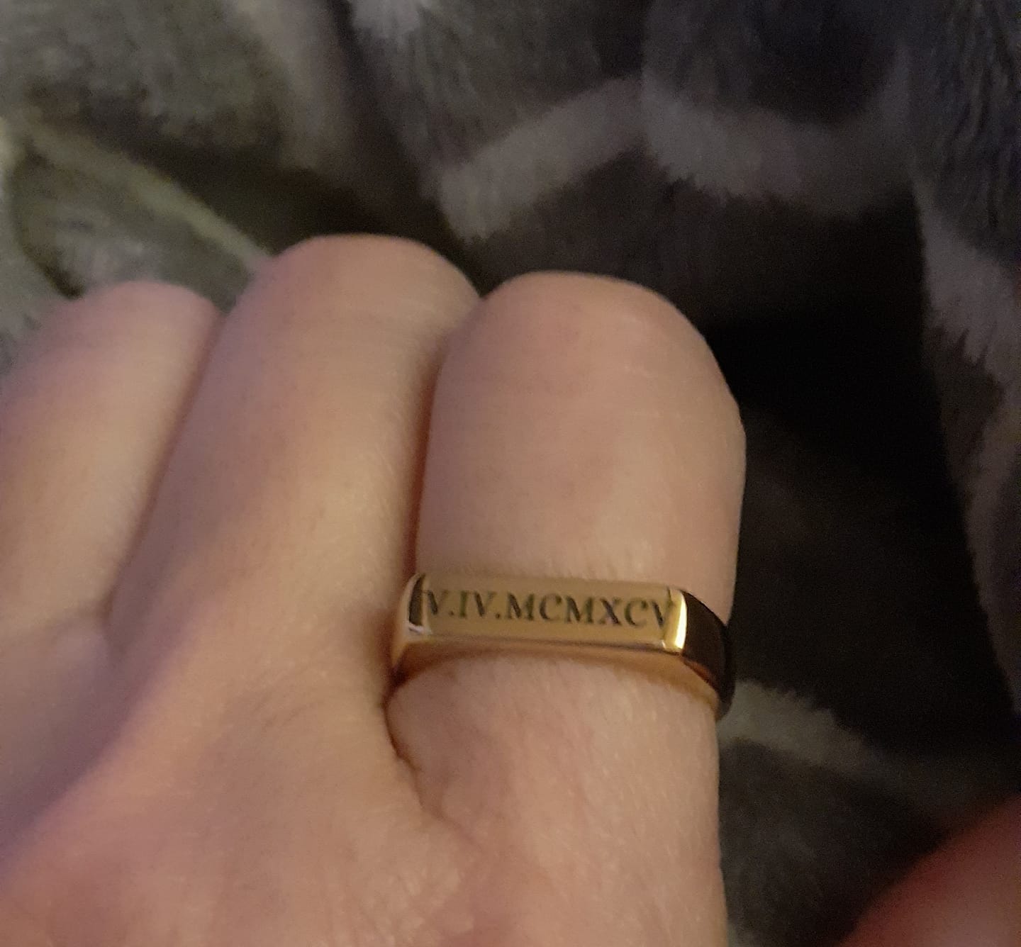 Customer photo review of Anel Hera Personalizável