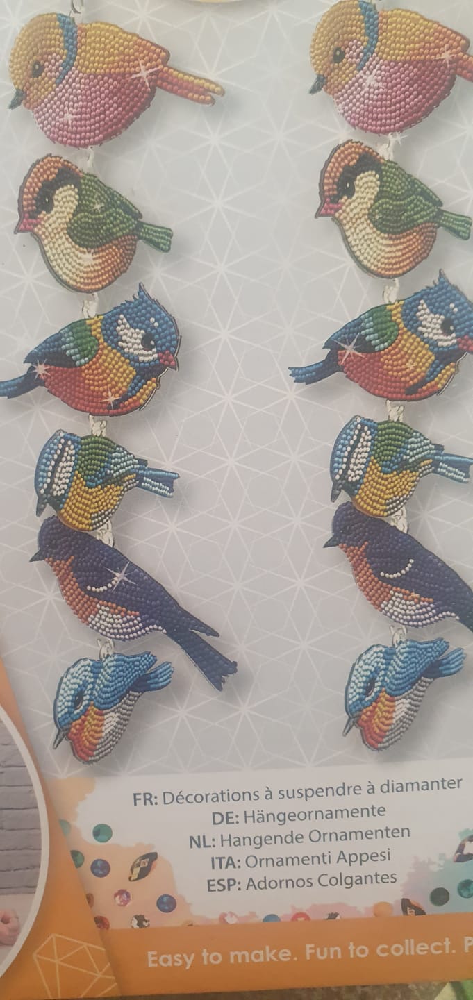 Customer photo review of Garden Birds Crystal Art Hanging Decoration Kit Set of 2