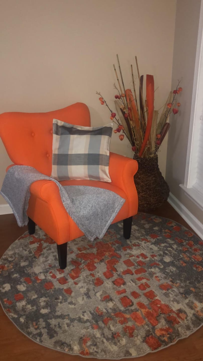 Customer photo review of Allston High Back Upholstered Accent Armchair