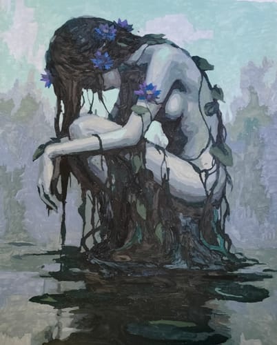 Customer photo review of Daughter of the Mire (Paint by Numbers)