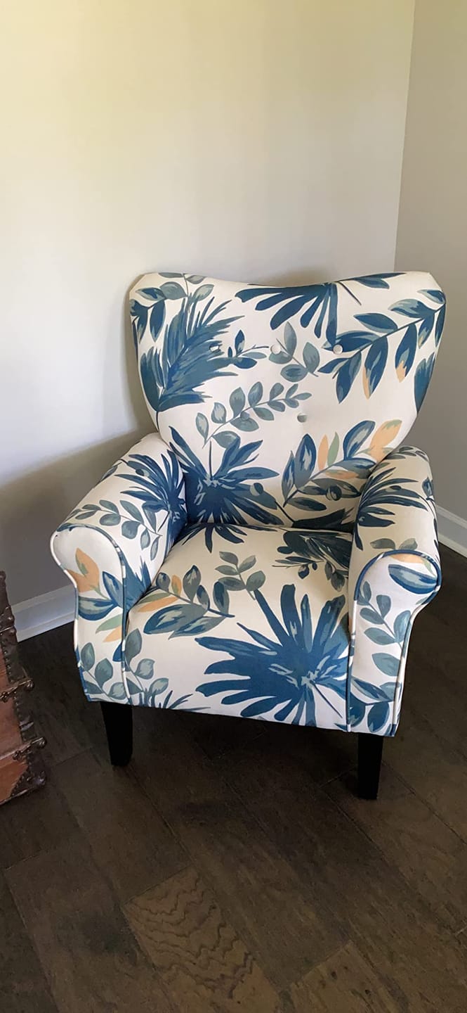 Customer photo review of Allston High Back Upholstered Accent Armchair