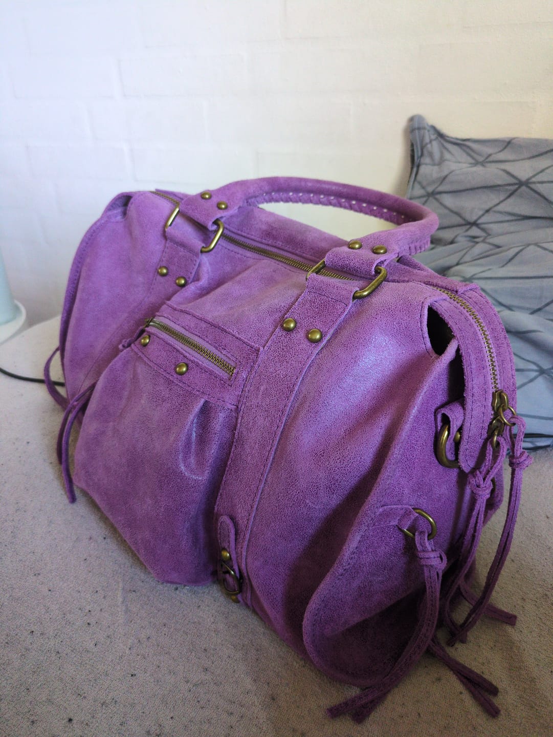 Customer photo review of It girl bag violet
