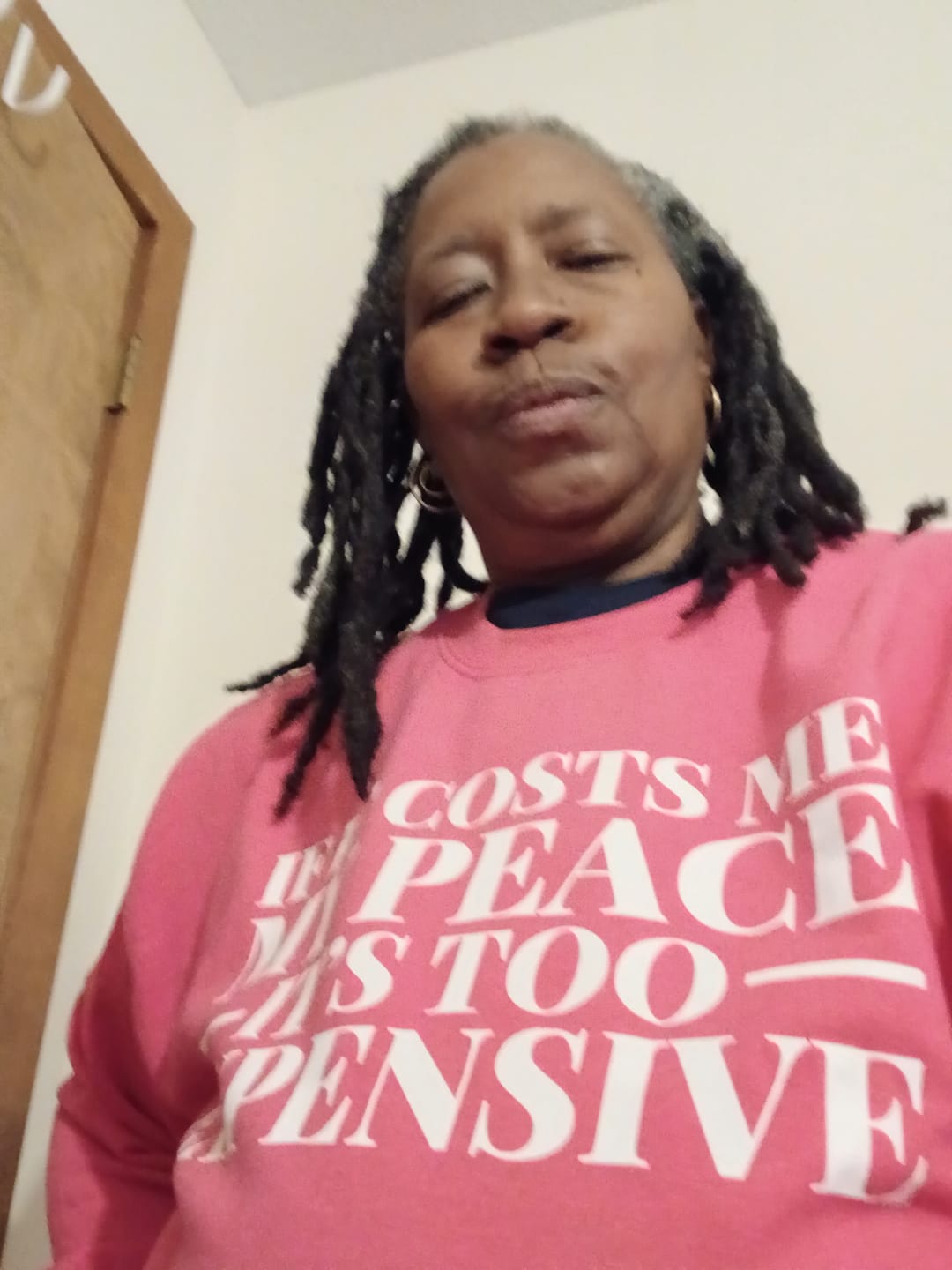Customer photo review of It's Too Expensive Sweatshirt