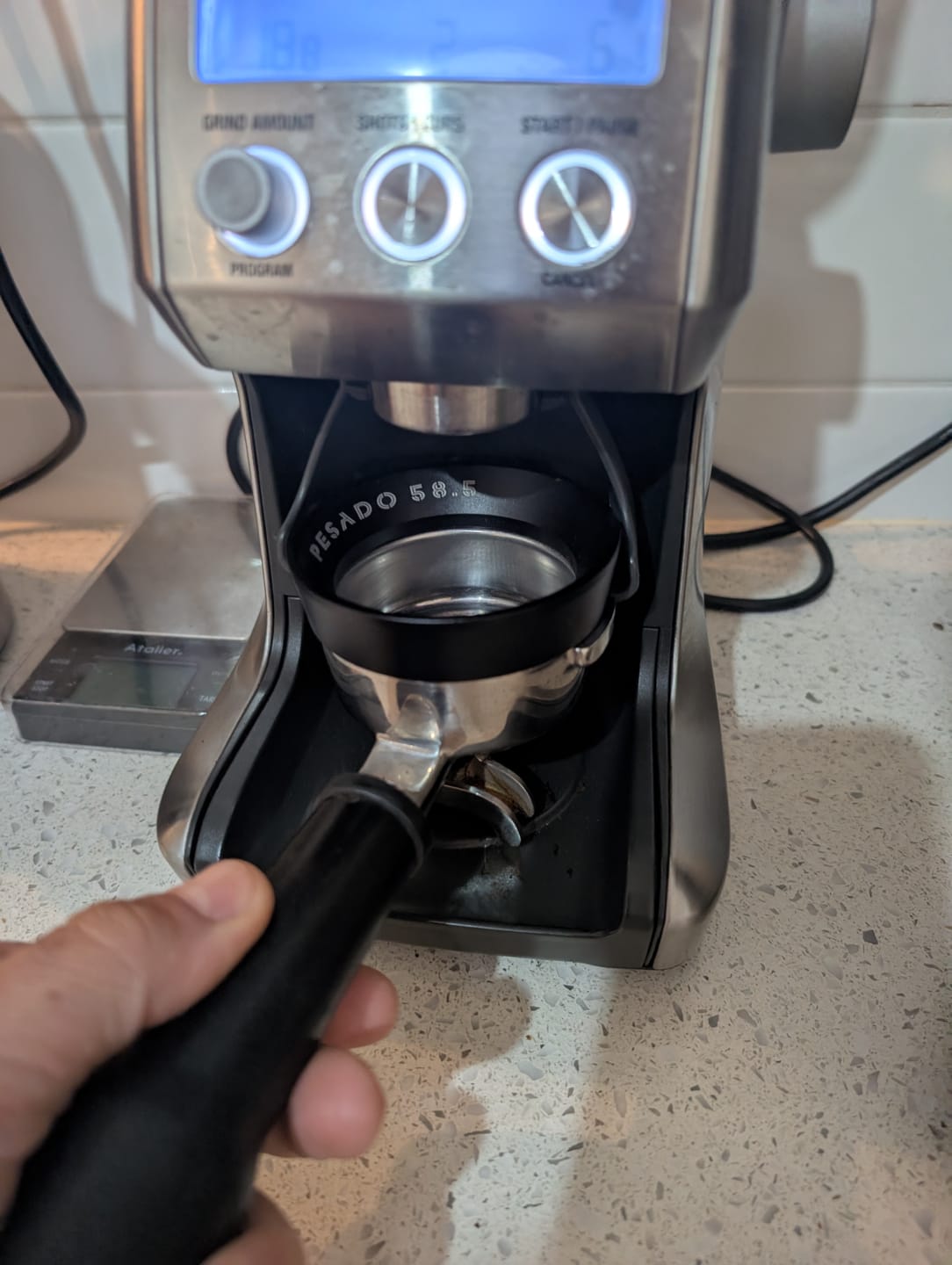 Customer photo review of Magnetic Espresso Dosing Funnel (Ring)
