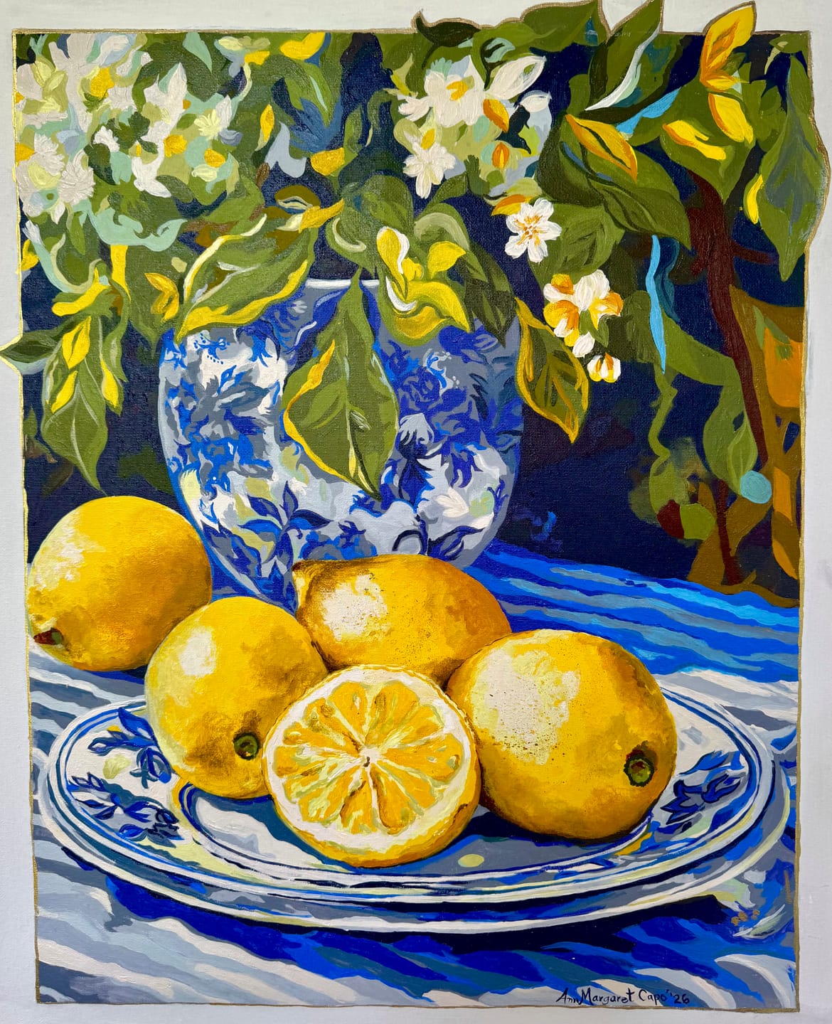 Customer photo review of Lemons and Wine | Paint by Numbers