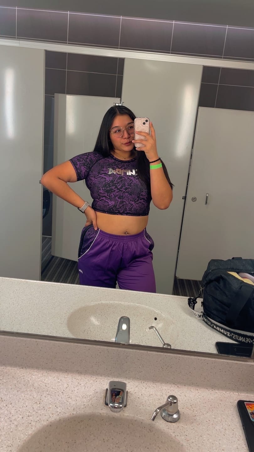 Customer photo review of Rock 'n' Roll Curvy Track Pants