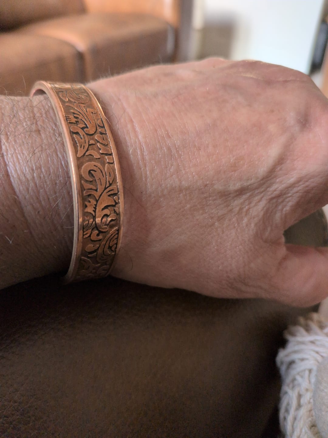 Customer photo review of Wolfsbane Copper Cuff
