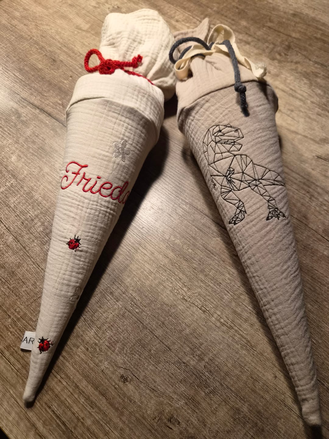 Customer photo review of Kita Tüte/ Geschwistertüte MARIENKÄFER & DAISY| Natur Hell