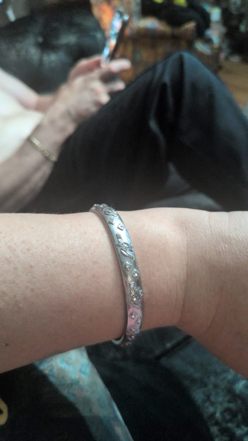 Customer photo review of Tarot Card  Cuff Bracelet Gold | Silver