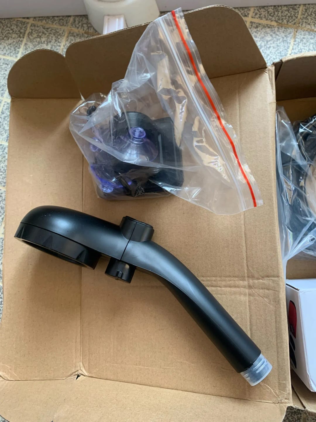 Customer photo review of The Trail Rinse — Portable Dog Shower