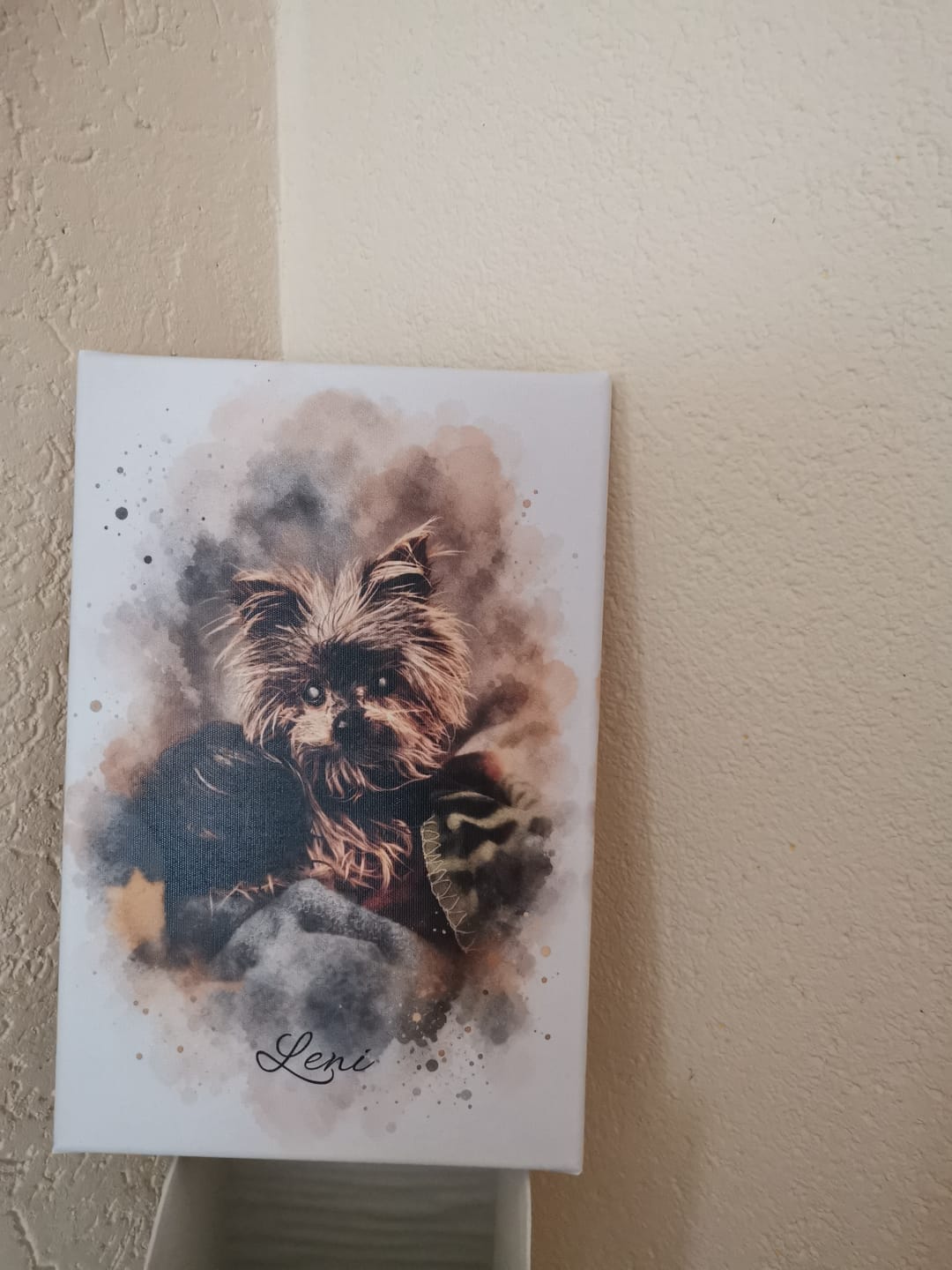 Customer photo review of Dein Haustier als Kunstwerk – mit Live-Vorschau, als Poster oder Leinwand