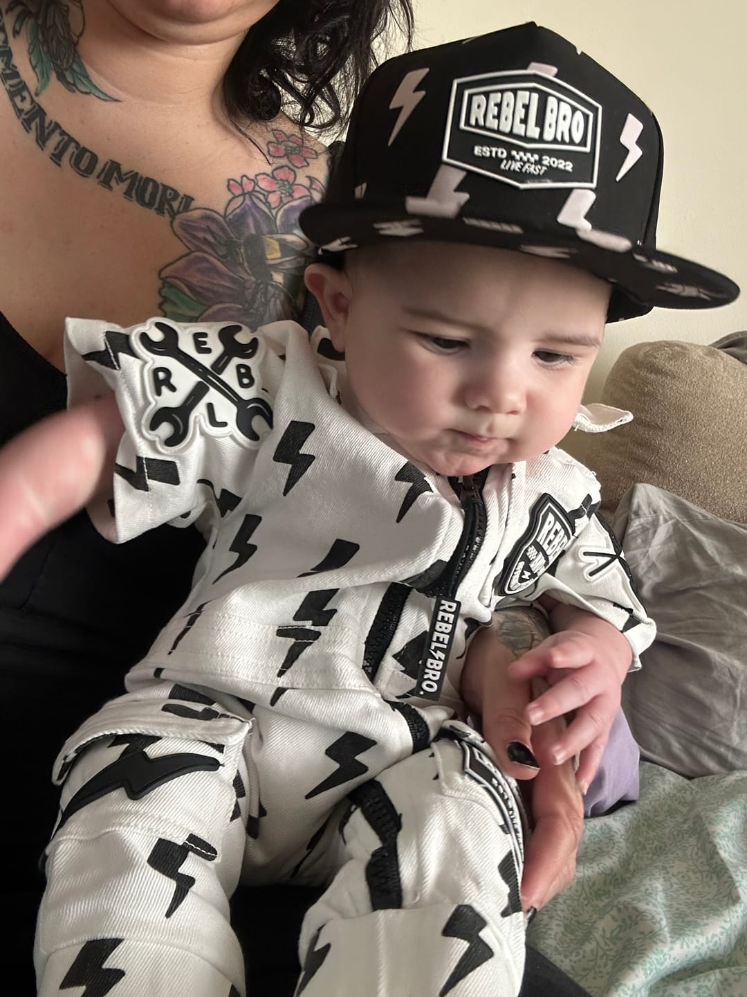 Customer photo review of Jogger Jumpsuit in Bowie