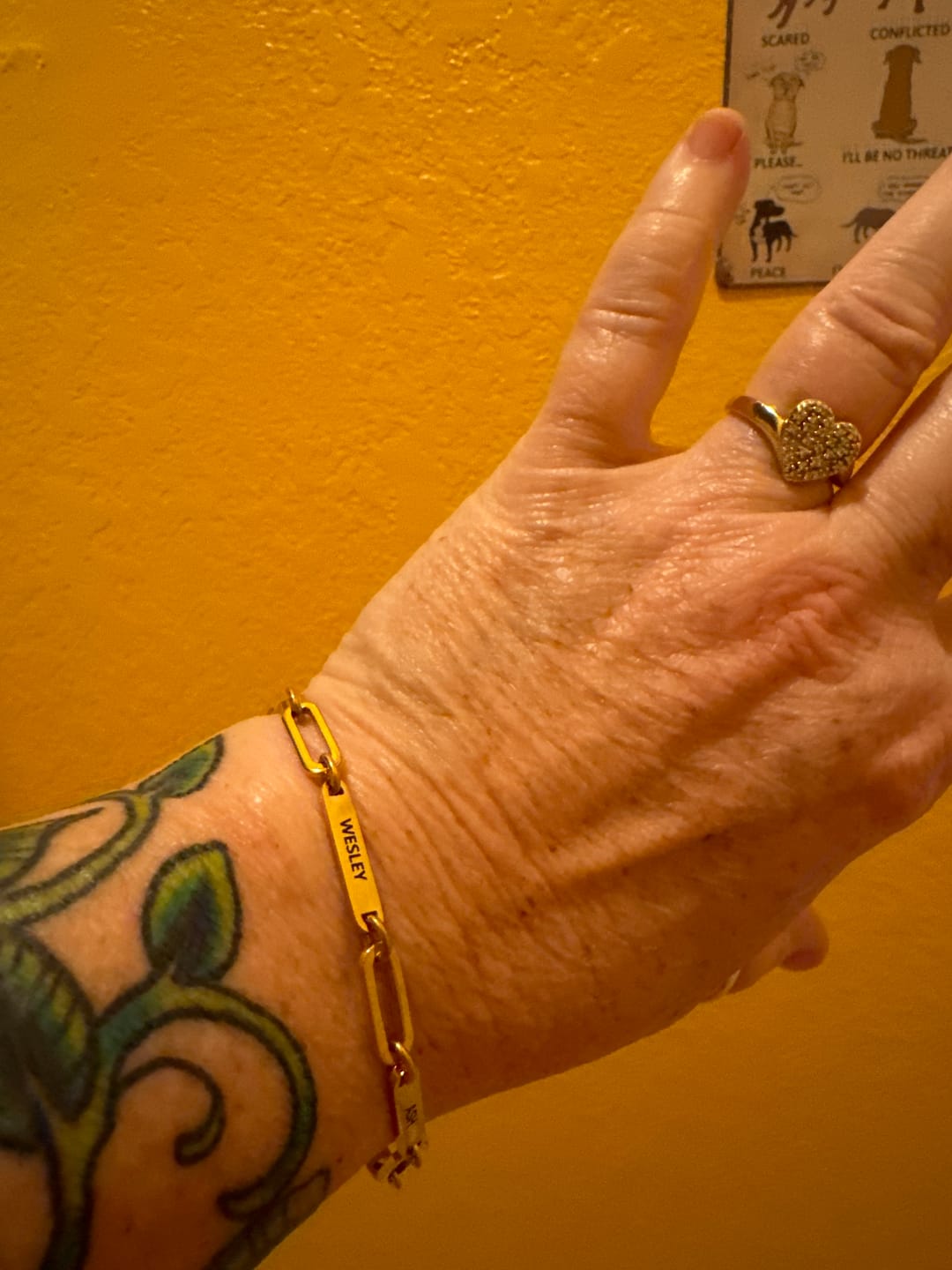 Customer photo review of Matilde Engravable Bracelet