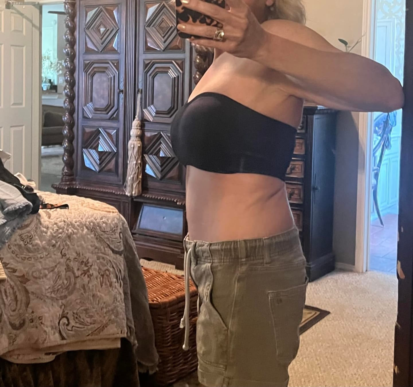 Customer photo review of Seamless Strapless Push-Up Bandeau Bra