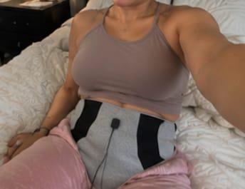 Customer photo review of Period Relief Heat & Massage Wrap