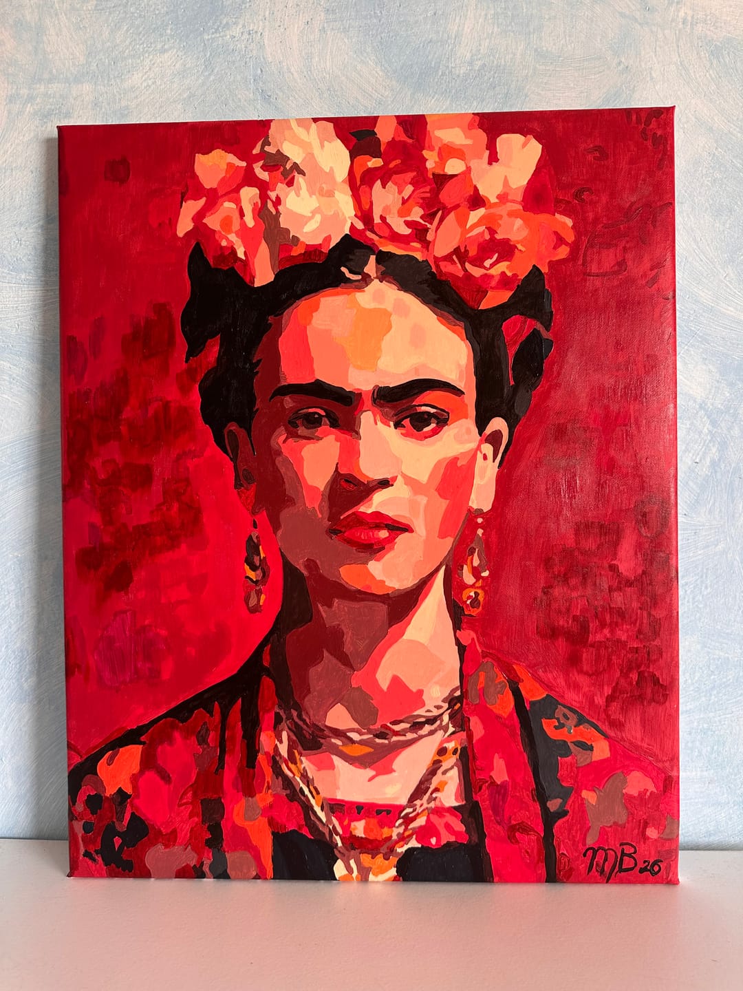 Customer photo review of Frida Kahlo | Paint by Number
