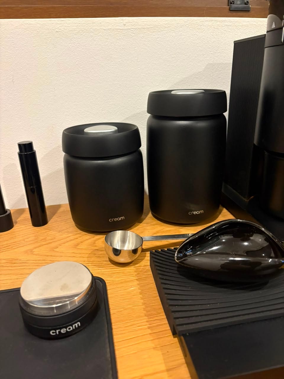 Customer photo review of Contenedor Hermético Al Vacío para Granos de Café Cream®