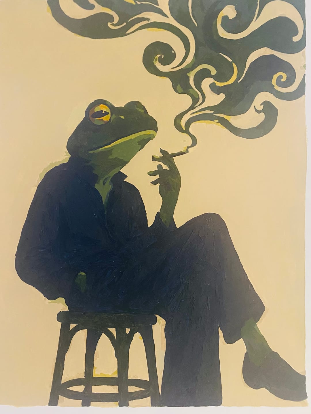 Customer photo review of Mr. Frog | Paint by Number