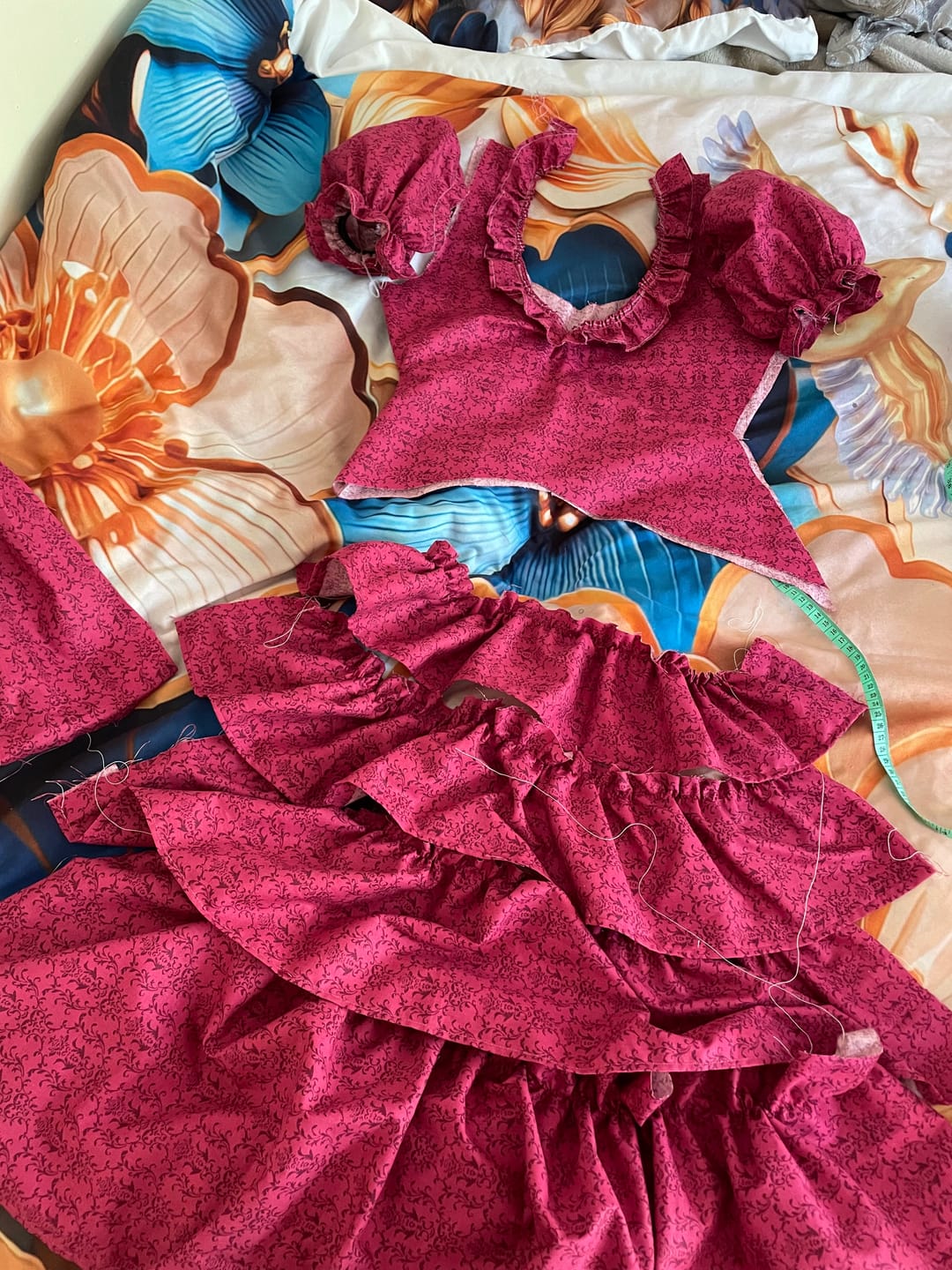 Customer photo review of Stof Fabric - Majestic - Cerise