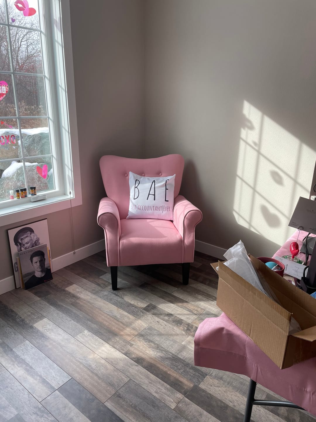 Customer photo review of Allston High Back Upholstered Accent Armchair