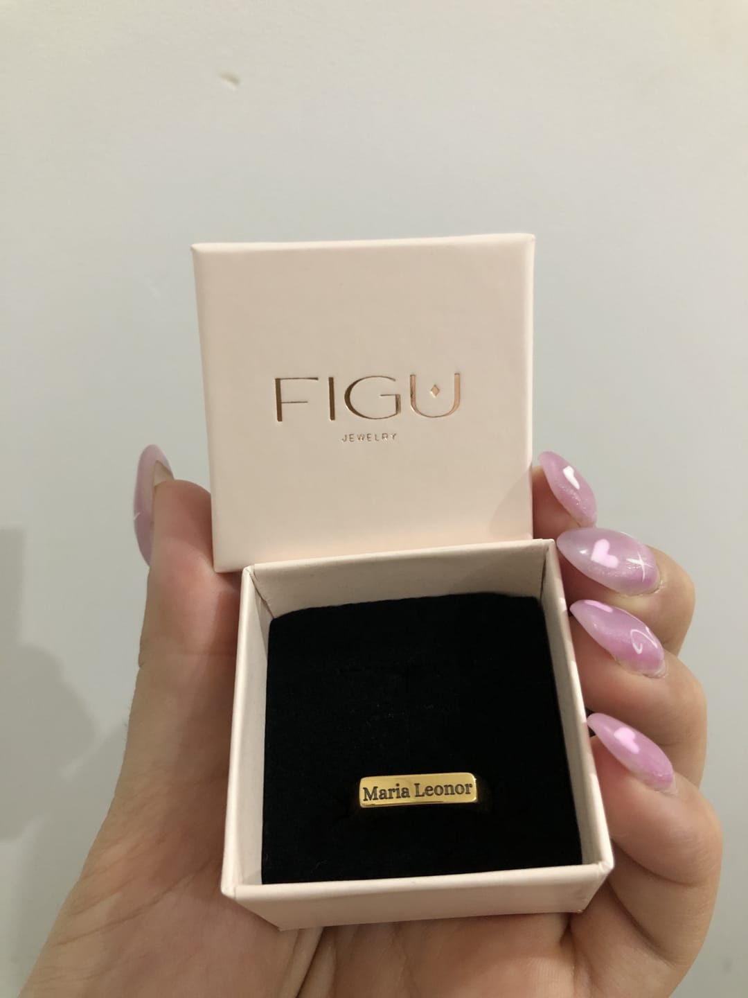 Customer photo review of Anel Hera Personalizável