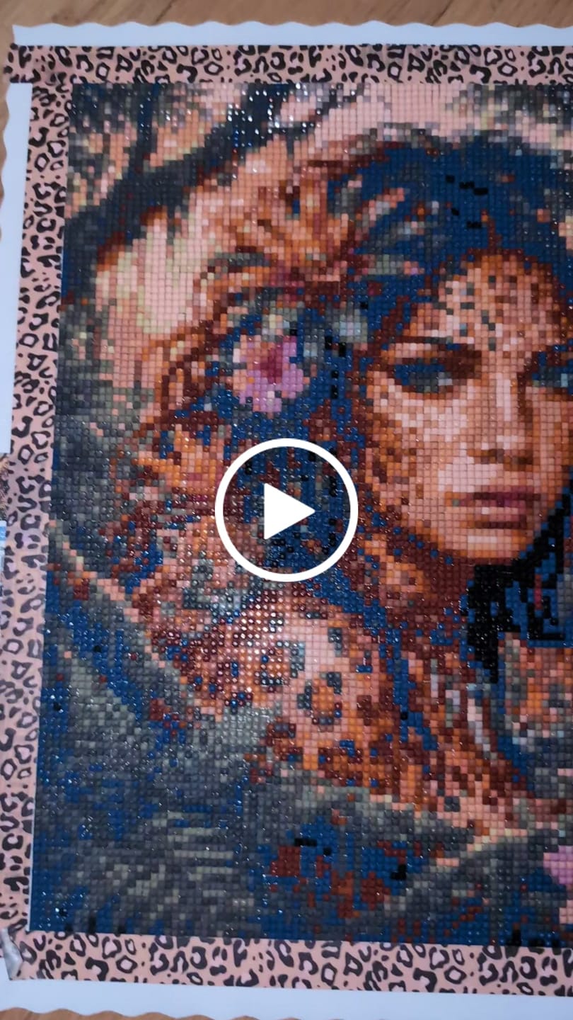 Customer video review of Leopard Spirit Mother (Diamond Painting)