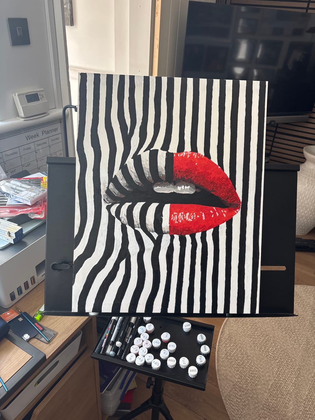 Customer photo review of Bold Expression | Paint by Number
