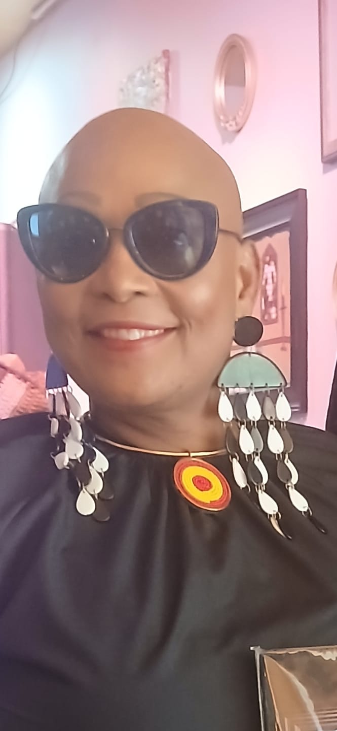 Customer photo review of Rain of Happiness XL Earrings
