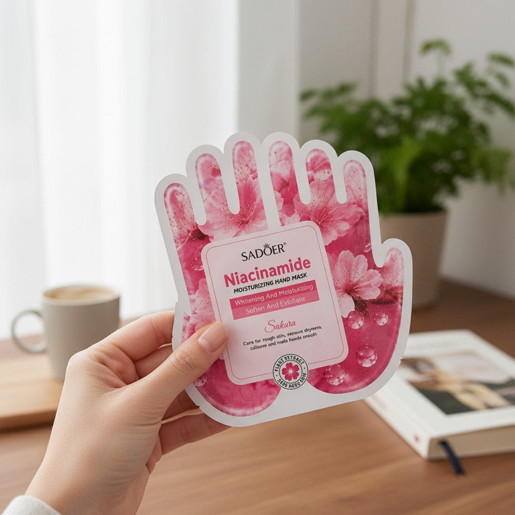 Customer photo review of Maschera Mani Niacinamide & Sakura – Idratante e Illuminante