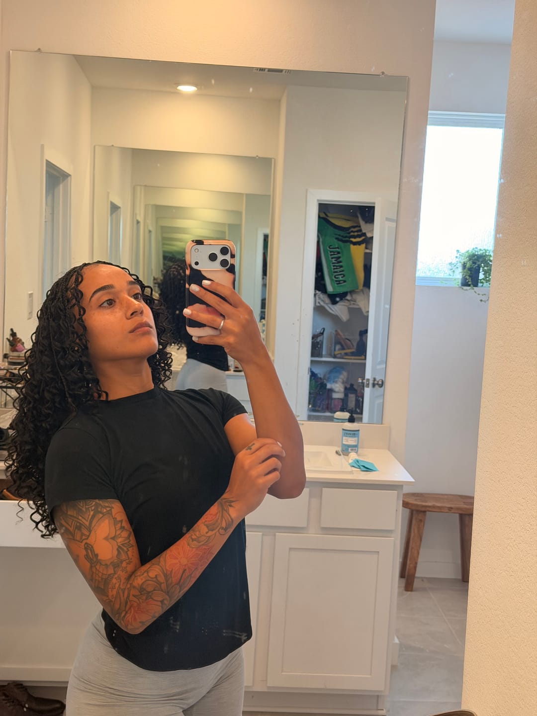 Customer photo review of Human Crochet Hair Deep Wave for Miracle Knots
