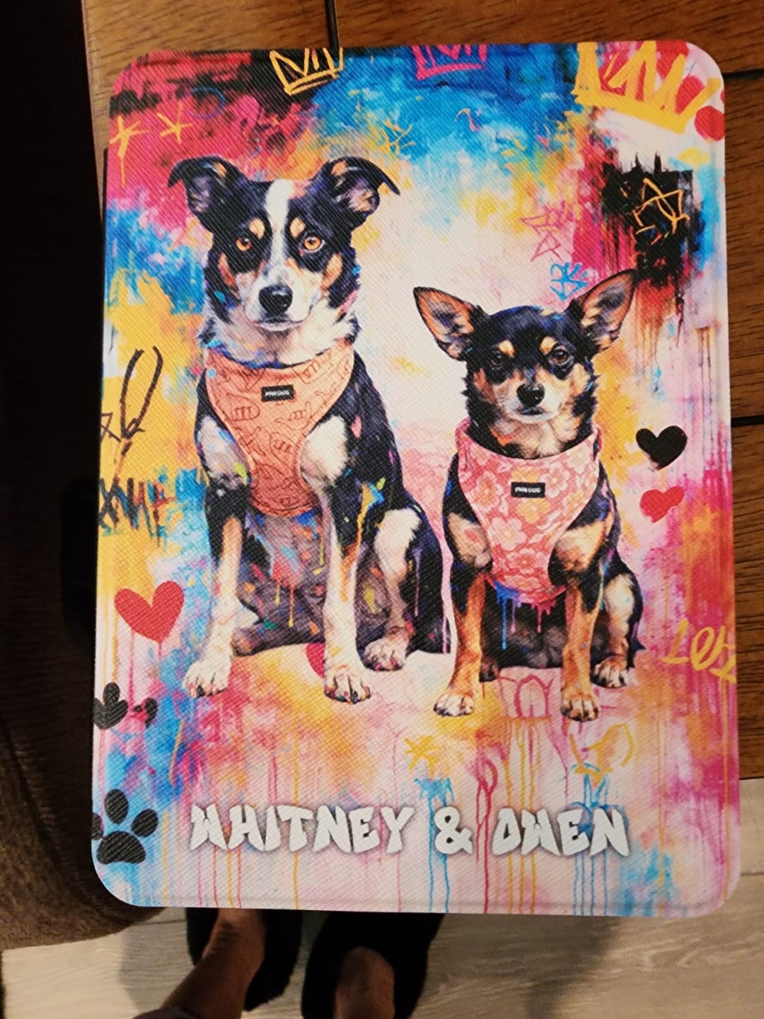 Customer photo review of Graffiti - Personalized Kindle Case