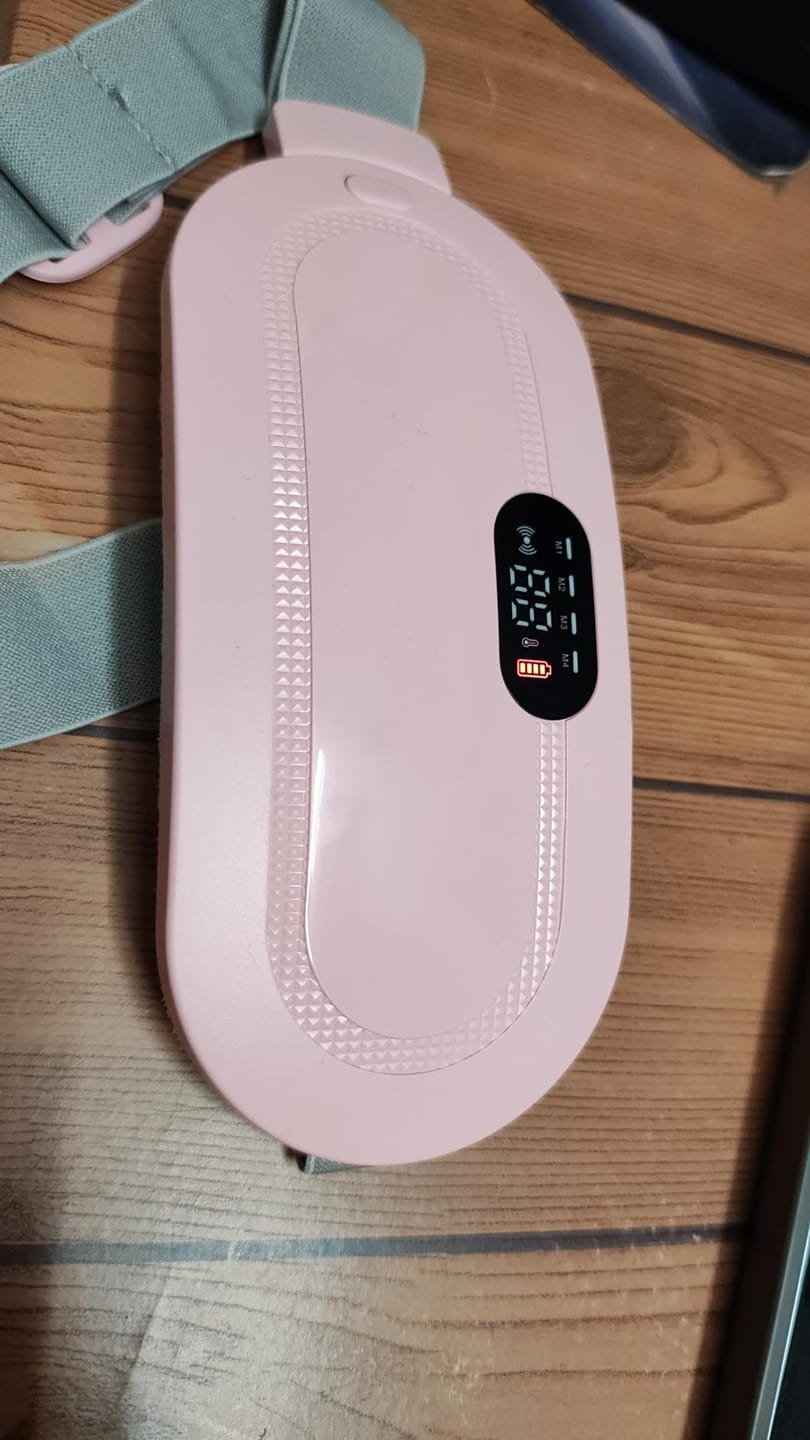 Customer photo review of Thermiva™ - Portable Cordless Heating & Vibration Belt for Menstrual Cramps