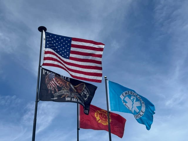 Customer photo review of 4' x 6' American Flag