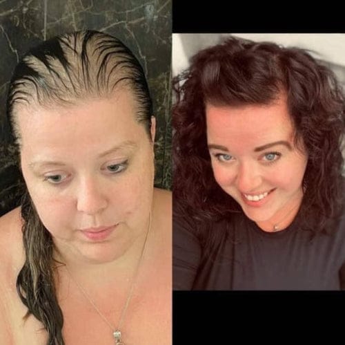 Customer photo review of Savon Capillaire Anti-Chute & Densité