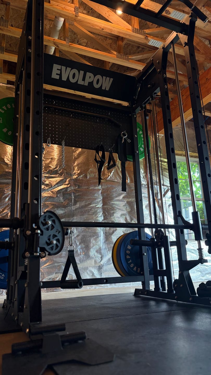 Customer photo review of EVOLPOW M2B Brute All-In-One Smith Machine Home Gym