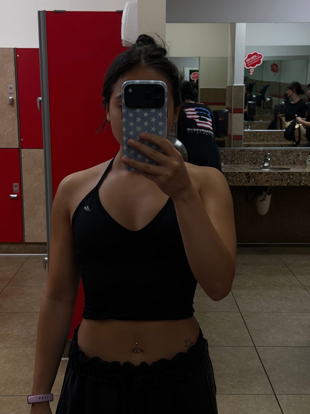Customer photo review of W4347 Pulse Seamless Halter Tank