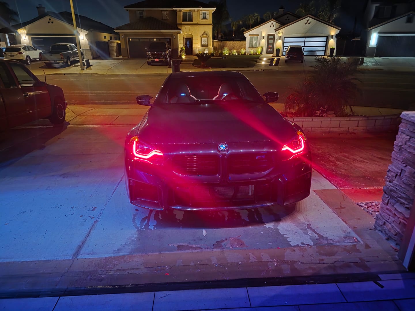 Customer photo review of BMW G87 M2 / G42 2 SERIES RED DRL KIT