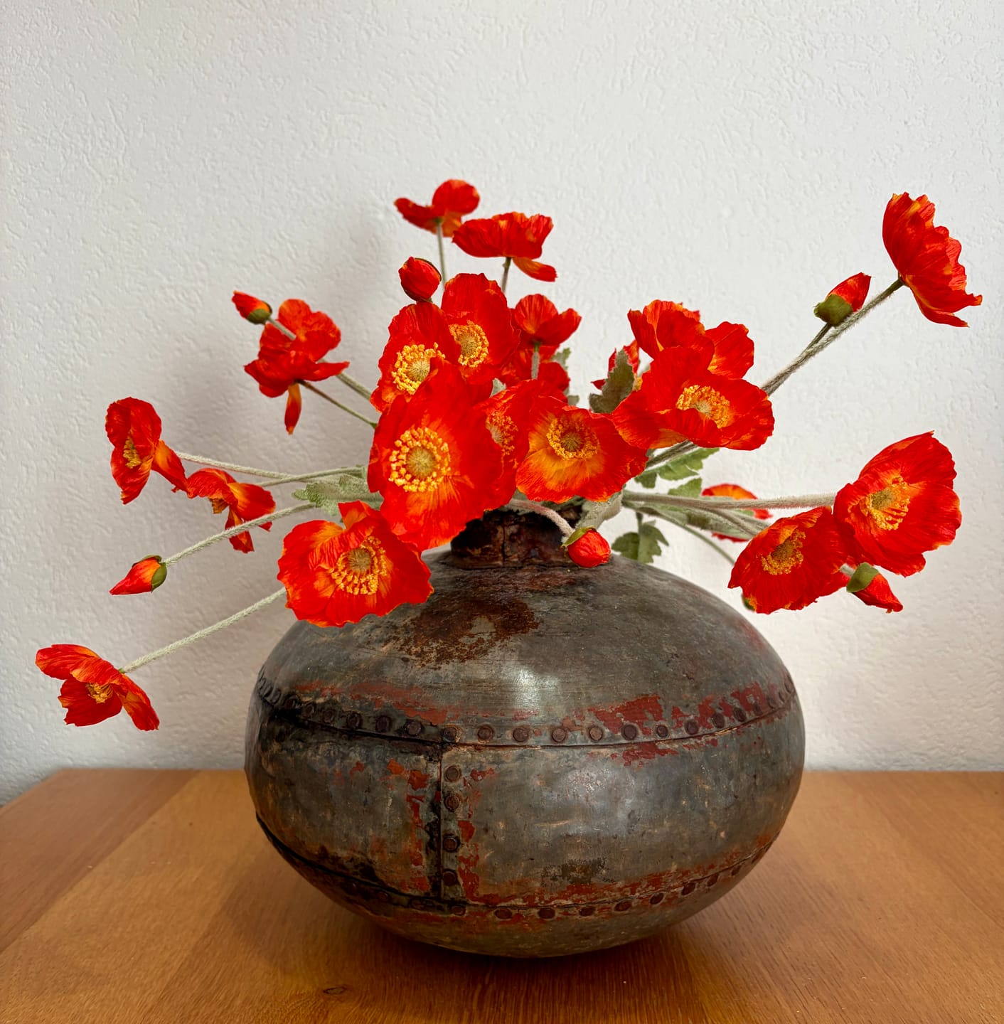 Customer photo review of Zijden Klaprozen - Oranje