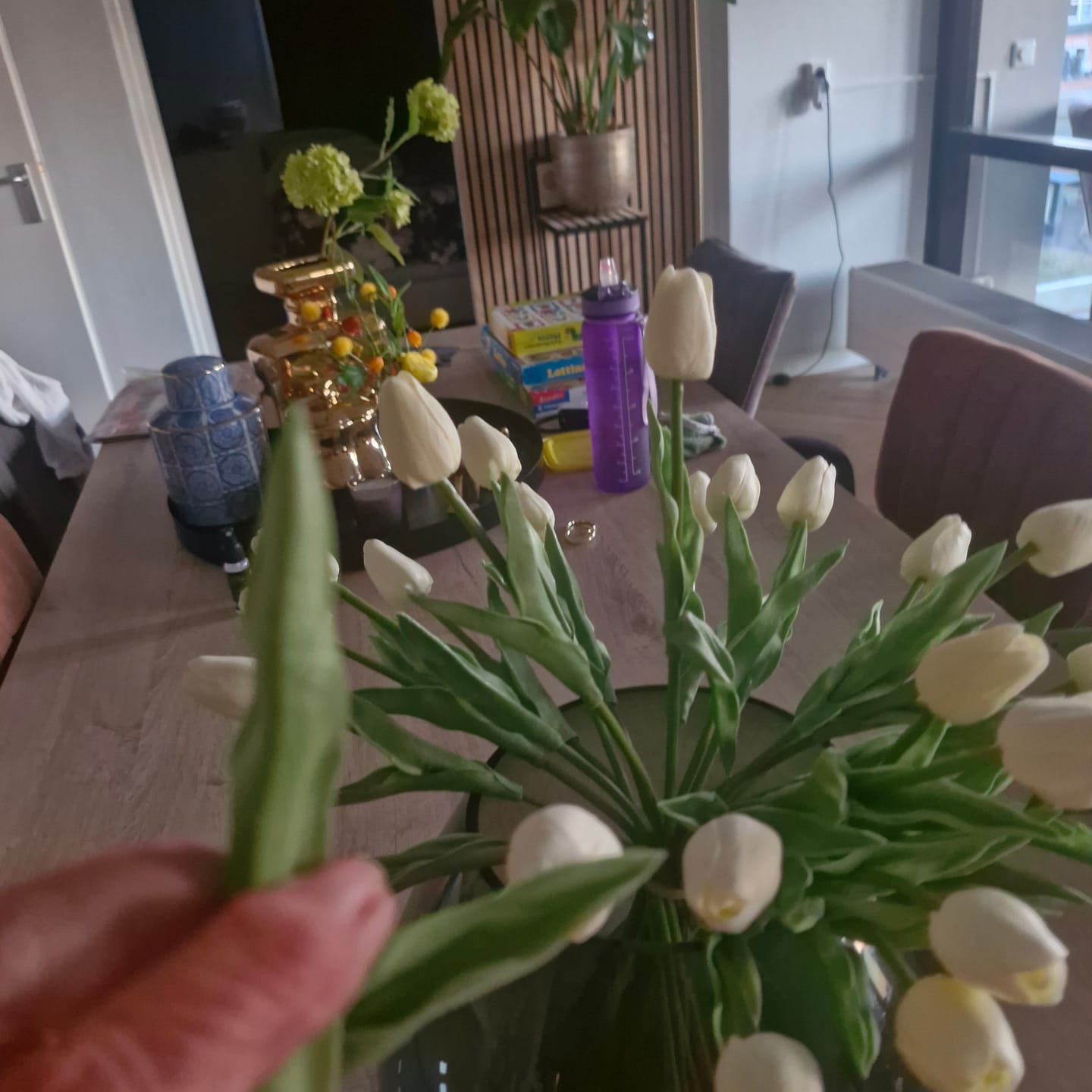 Customer photo review of Tulpen Boeket - Wit (25 stengels)