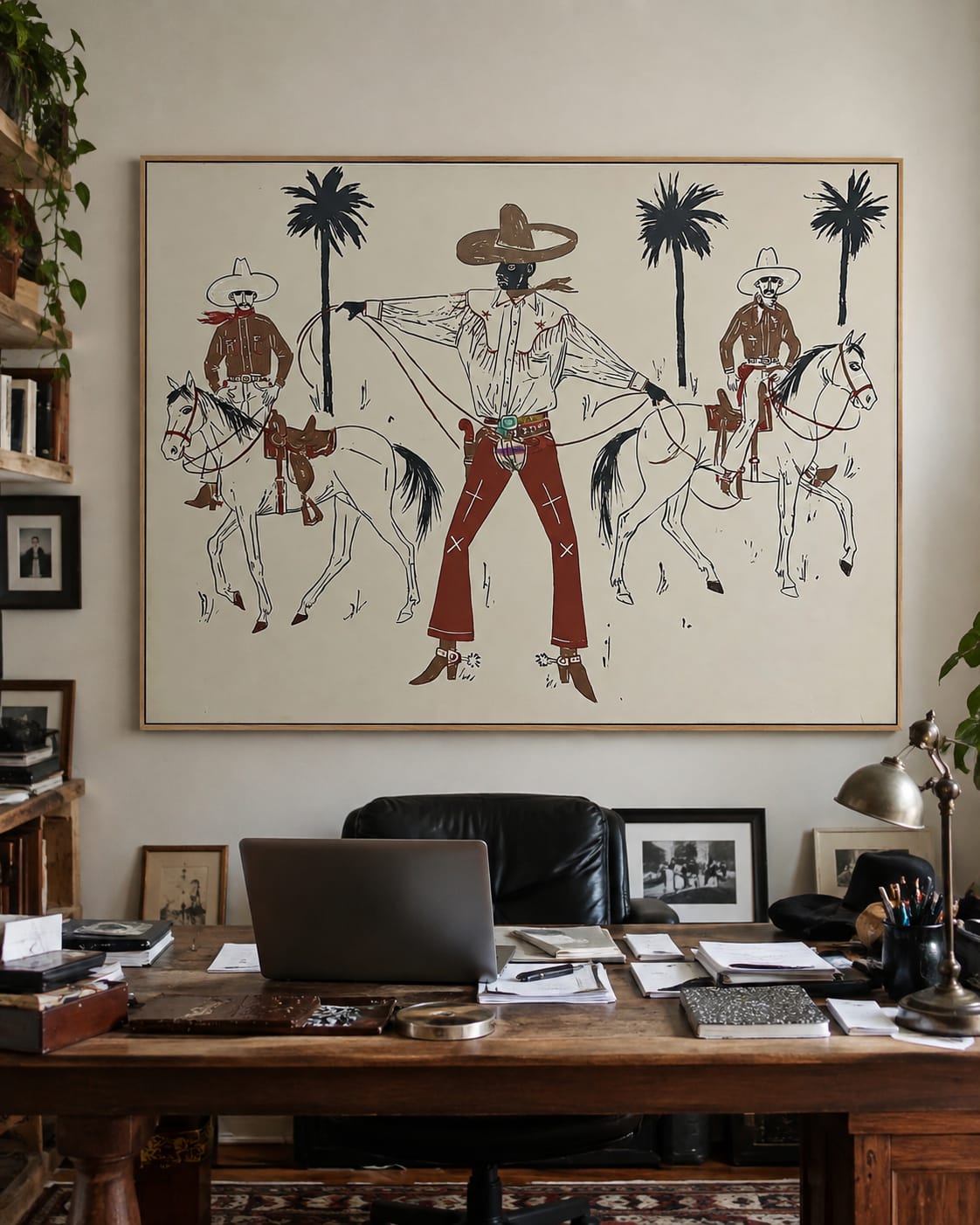 Customer photo review of Palm Frontier-Cowboy Lasso Painting