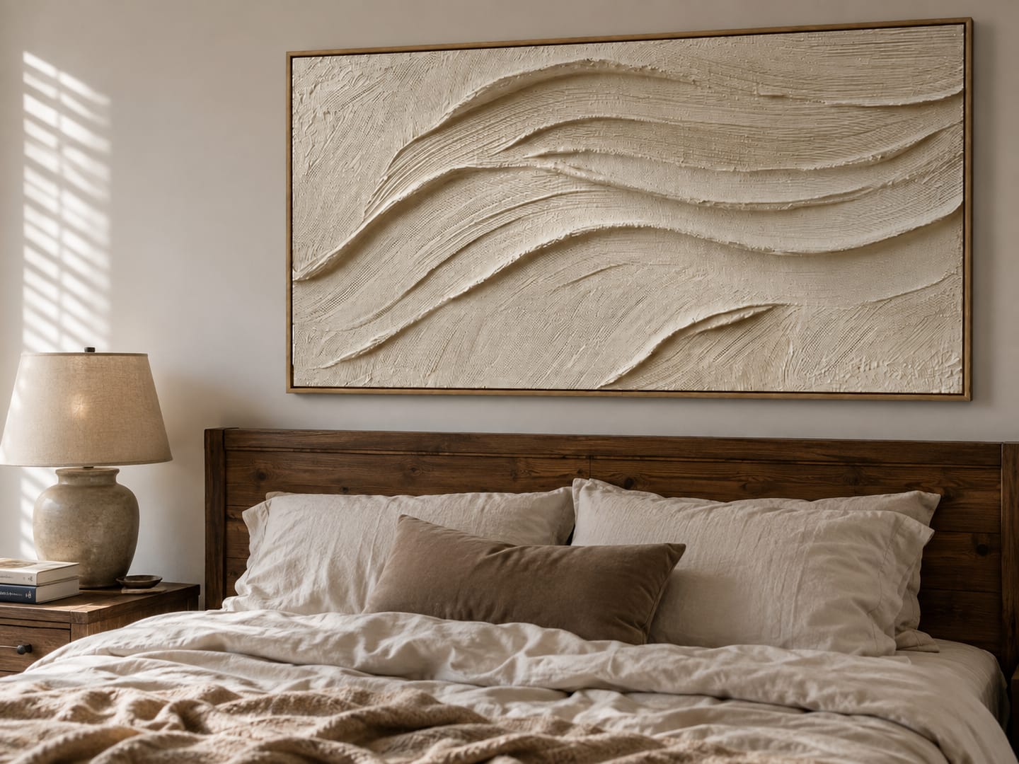 Customer photo review of Soft Wave-Textured Abstract Painting