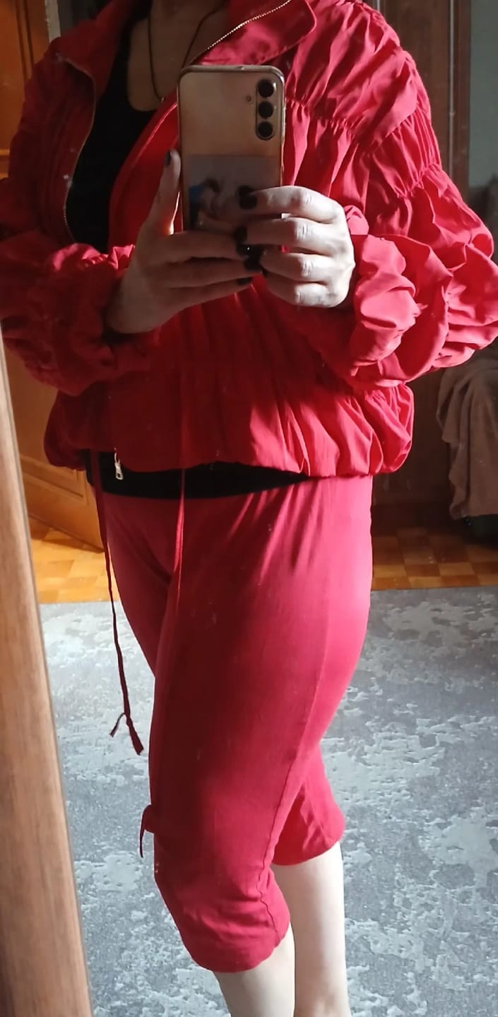 Customer photo review of Sarah Ruched Zip Jacket