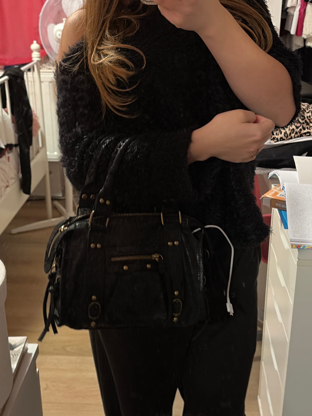 Customer photo review of Mini it girl bag black