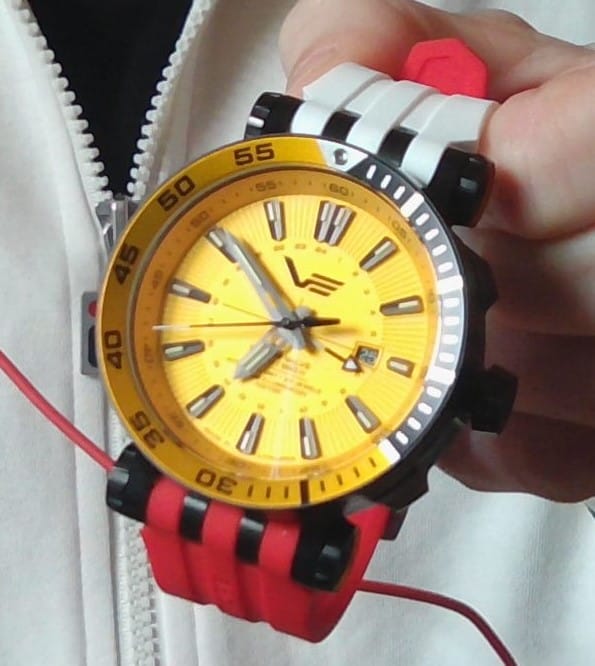 Customer photo review of ENERGIA RED SILICONE STRAP 26MM - POLISHED BUCKLE