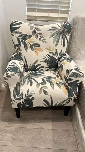 Customer photo review of Allston High Back Upholstered Accent Armchair